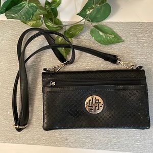 Jing Pin black crossbody